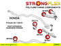 StrongFlex STF081644B Silentblock Radio Varilla Delantero para Honda Prelude V (96-01) BB SH