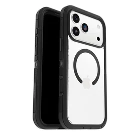 OtterBox Defender Pro XT Clear Series para Apple iPhone 17 Pro Max, Transparente/Negro