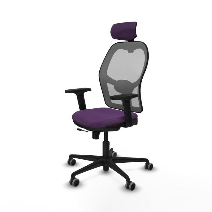PIQUERAS Y CRESPO Silla de oficina Jorquera con mecanismo Sincro/Traslack, Morado y Gris PIQUERAS Y CRESPO Silla de oficina Jorquera con mecanismo Sincro/Traslack, Morado y Gris