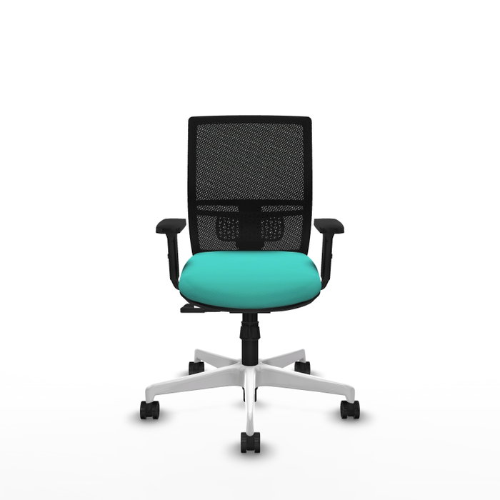 PIQUERAS Y CRESPO Silla de oficina Yunquera, mecanismo Sincro, Turquesa y Negro PIQUERAS Y CRESPO Silla de oficina Yunquera, mecanismo Sincro, Turquesa y Negro