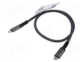 GOOBAY Cable Thunderbolt 3, Thunderbolt 4 y USB 4.0 de 0,5m