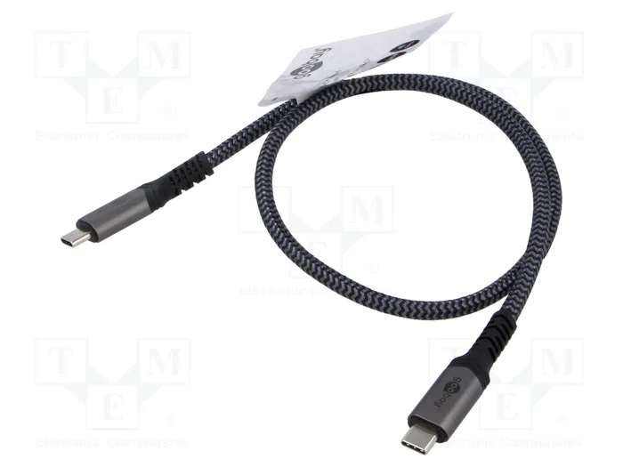 GOOBAY Cable Thunderbolt 3, Thunderbolt 4 y USB 4.0 de 0,5m GOOBAY Cable Thunderbolt 3, Thunderbolt 4 y USB 4.0 de 0,5m