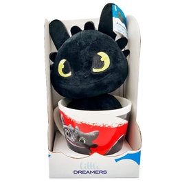 Dreamworks Animation Como Entrenar a tu Dragon Taza + Peluche Desdentado 18cm