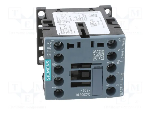 SIEMENS 3RT2518-1AP00 Contactor 4-polar 16A 230VAC SIEMENS 3RT2518-1AP00 Contactor 4-polar 16A 230VAC