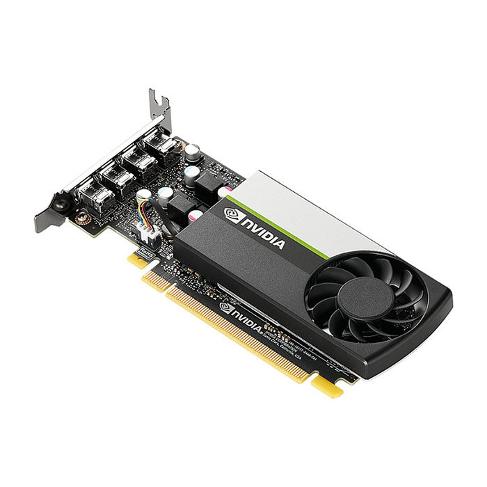 PNY Quadro T1000 Tarjeta Gráfica 4GB GDDR6 128-bit Low Profile, PCIe x16 3.0, 4x Mini DisplayPort, 7680 x 4320, VCNT1000-SB