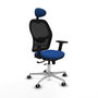 PIQUERAS Y CRESPO Silla de oficina Jorquera Azul y Negro con mecanismo Sincro/Traslack