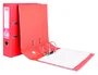 Liderpapel Archivador de Palanca A4 Documenta Forrado PVC con Rado Lomo 75mm Rojo, Compresor Metálico, Tarjetero