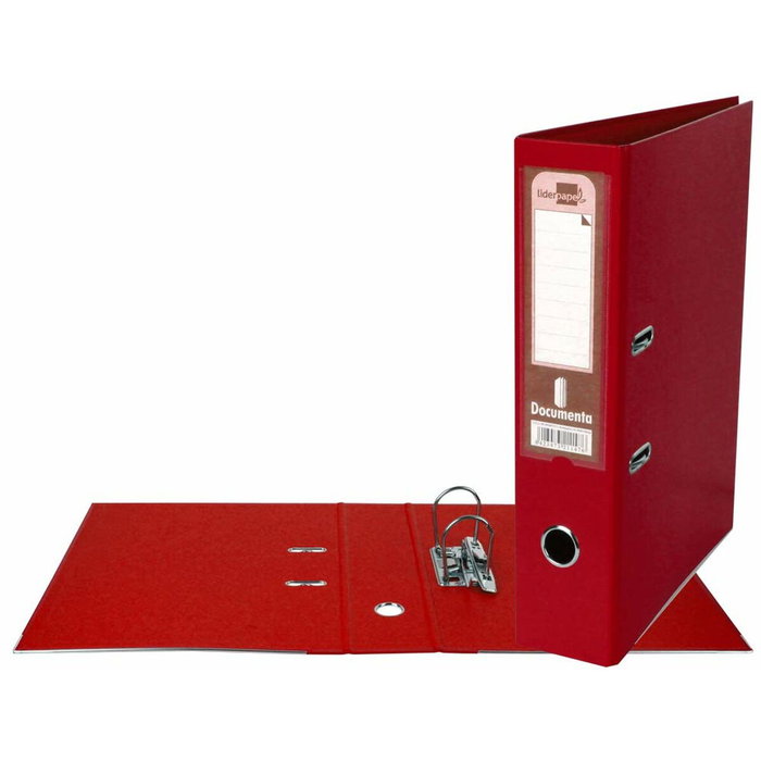 Liderpapel Archivador de palanca A4 rojo lomo 75mm Liderpapel Archivador de palanca A4 rojo lomo 75mm