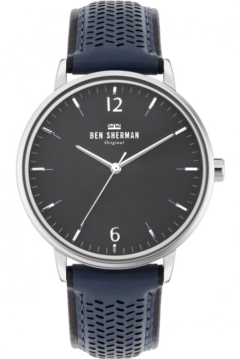 Ben Sherman Reloj WB038U con correa de cuero azul Ben Sherman Reloj WB038U con correa de cuero azul
