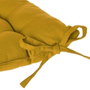 Atmosphera Cojín para silla estilo galleta Mostaza 38 x 38 cm