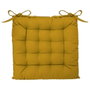 Atmosphera Cojín para silla estilo galleta Mostaza 38 x 38 cm