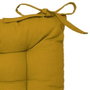 Atmosphera Cojín para silla estilo galleta Mostaza 38 x 38 cm