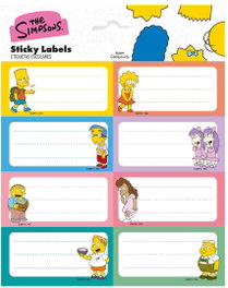 Grupo Erik Los Simpson Etiquetas Autoadhesivas (10 paquetes)