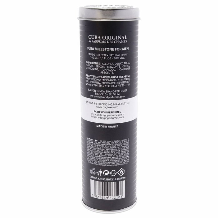 Cuba Milestone Eau de Toilette para Hombre 100 ml Spray