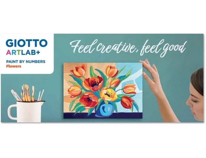 Giotto Pintura por números Art Lab Flores