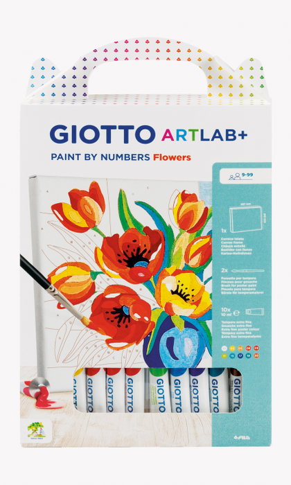 Giotto Pintura por números Art Lab Flores