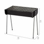 Color Baby Aktive-Barbacoa Carbon 60X30X55Cm