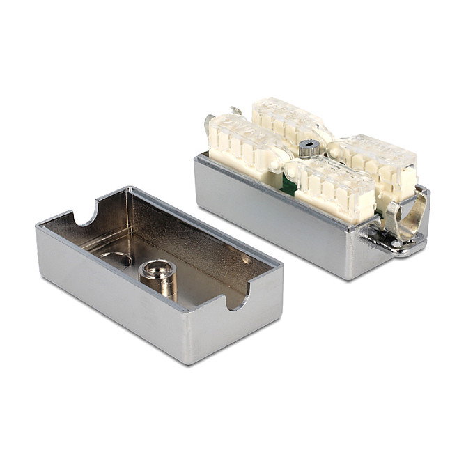 DeLOCK 86243 Caja de conexiones para cable de red Cat.6A STP LSA sin herramientas