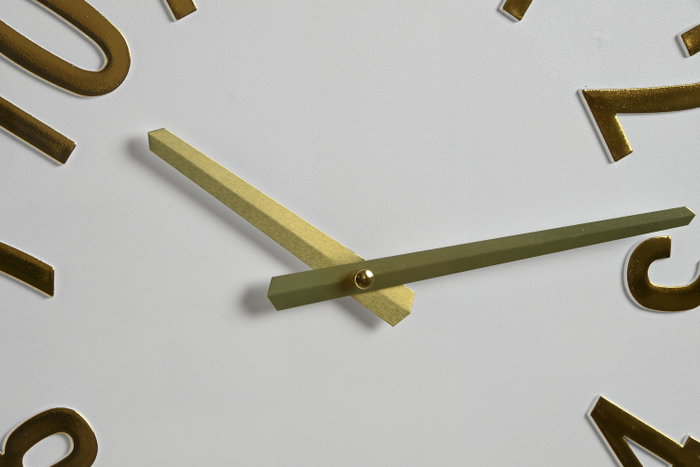 DKD Home Decor Pack de 2 Relojes de Pared Silenciosos de PVC 45x45 cm