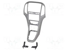 ACV Bastidor de montaje de radio 2 DIN para Opel, titan grey
