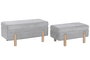 DKD Home Decor Descalzadora Urban Gris Claro Marron 46 x 40 x 88 cm Set 2