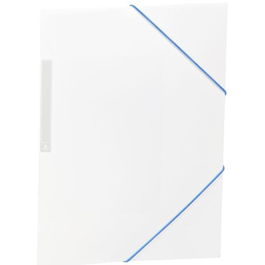 Carchivo Carpeta Folio C-Gomas Pp Opaco Blanco con 3 Solapas y Cierre de Goma