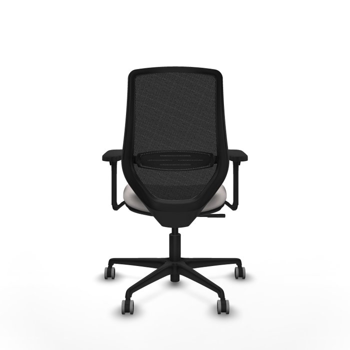 PIQUERAS Y CRESPO Silla de oficina Mardos con mecanismo Sincro, Blanco/Negro