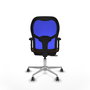PIQUERAS Y CRESPO Silla de oficina Jorquera con mecanismo Sincro/Traslack, Azul y Marrón