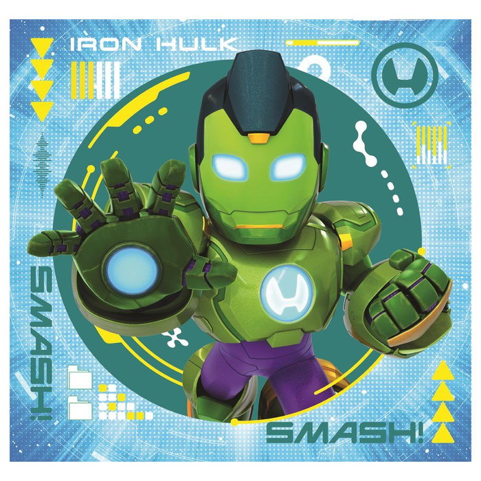 Clementoni Puzzle Square Iron Man And His Awesome Marvel 3x48 piezas