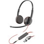 Poly Blackwire 3225 USB-C/A & 3.5 mm Negro