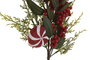 DKD Home Decor Rama PVC Verde y Rojo 20x20x56 cm