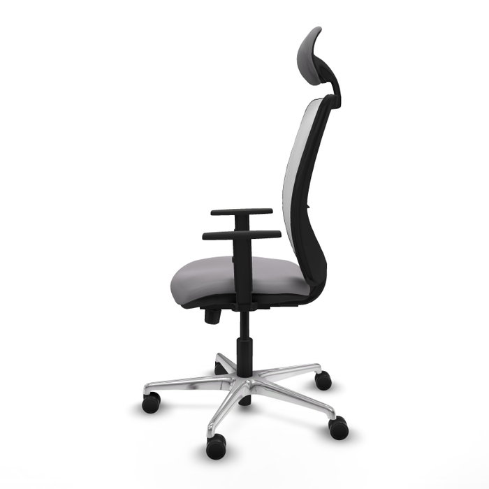 PIQUERAS Y CRESPO Silla de oficina Zulema con mecanismo Sincro/Traslack, Gris y Blanco PIQUERAS Y CRESPO Silla de oficina Zulema con mecanismo Sincro/Traslack, Gris y Blanco