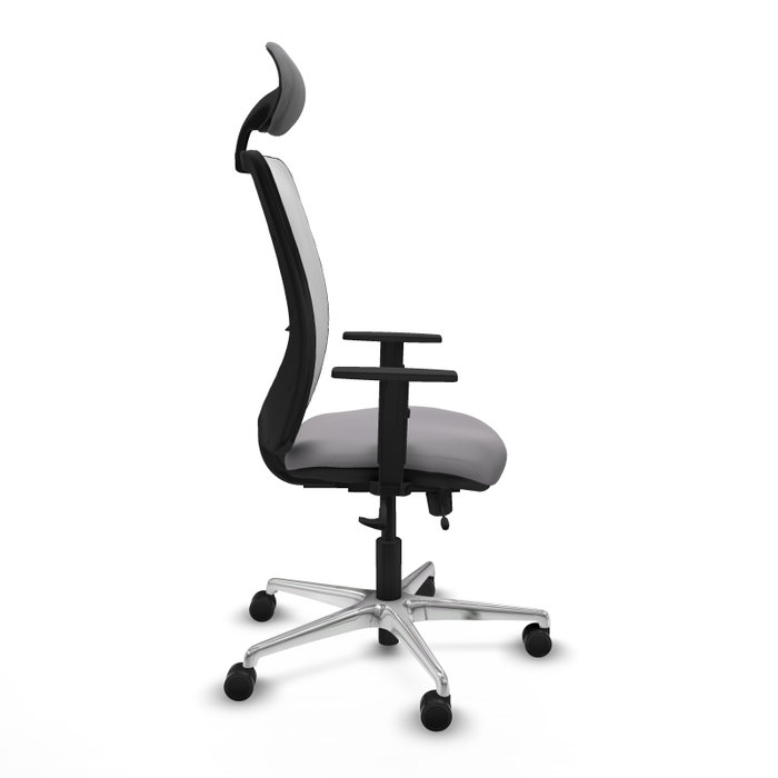 PIQUERAS Y CRESPO Silla de oficina Zulema con mecanismo Sincro/Traslack, Gris y Blanco PIQUERAS Y CRESPO Silla de oficina Zulema con mecanismo Sincro/Traslack, Gris y Blanco