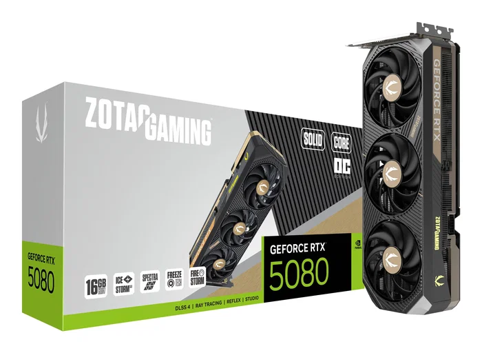 Zotac GAMING GeForce RTX 5080 SOLID CORE OC 16GB GDDR7