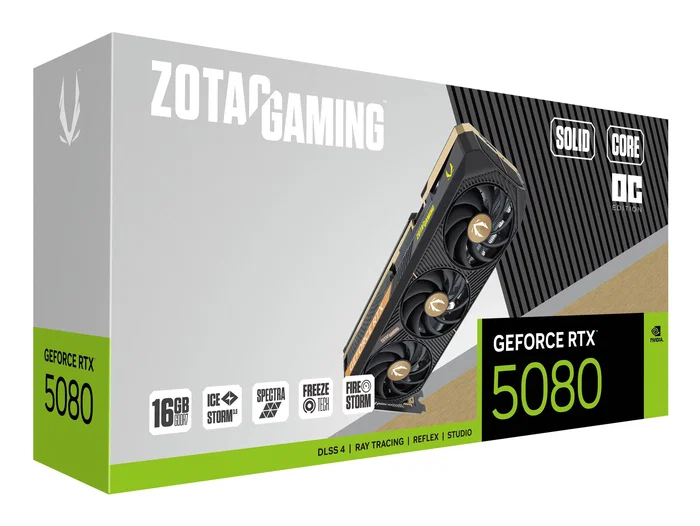 Zotac GAMING GeForce RTX 5080 SOLID CORE OC 16GB GDDR7