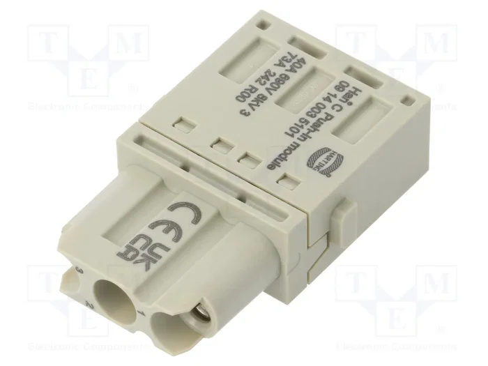 HARTING Han-Modular® Módulo Hembra de 3 Pines HARTING Han-Modular® Módulo Hembra de 3 Pines