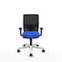 PIQUERAS Y CRESPO Silla de oficina Yunquera Azul y Negro con mecanismo Sincro/Traslack