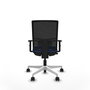 PIQUERAS Y CRESPO Silla de oficina Yunquera Azul y Negro con mecanismo Sincro/Traslack