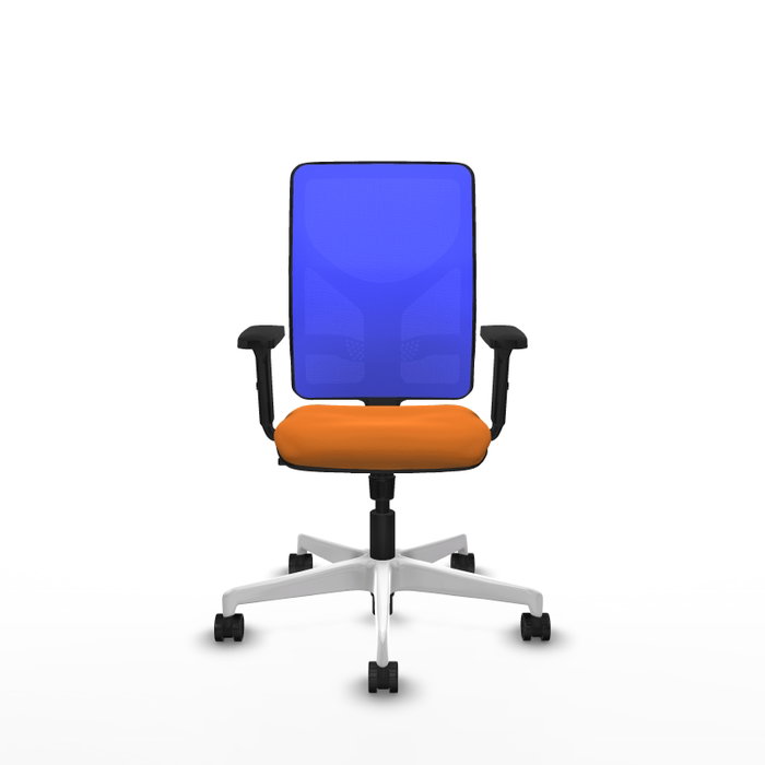 PIQUERAS Y CRESPO Silla de oficina Motilla con mecanismo Sincro, Naranja y Azul PIQUERAS Y CRESPO Silla de oficina Motilla con mecanismo Sincro, Naranja y Azul
