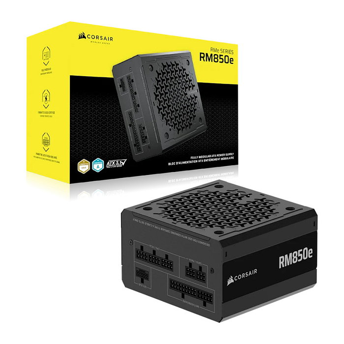 Corsair RM850e 2025 CP-9020296-EU Fuente de Alimentación 850W ATX 3.1 80 PLUS Gold Modular Total Ventilador de 12cm