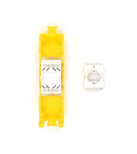 WP WPC-KEY-6UP-TL/Y Módulo de conector de red Amarillo