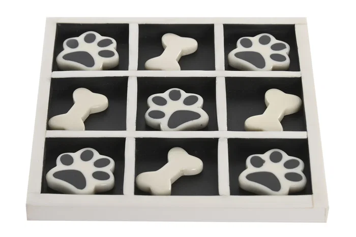 DKD Home Decor Set de Juego Tic Tac Toe Mascota en Resina DKD Home Decor Set de Juego Tic Tac Toe Mascota en Resina