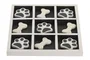 DKD Home Decor Set de Juego Tic Tac Toe Mascota en Resina