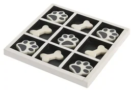 DKD Home Decor Set de Juego Tic Tac Toe Mascota en Resina