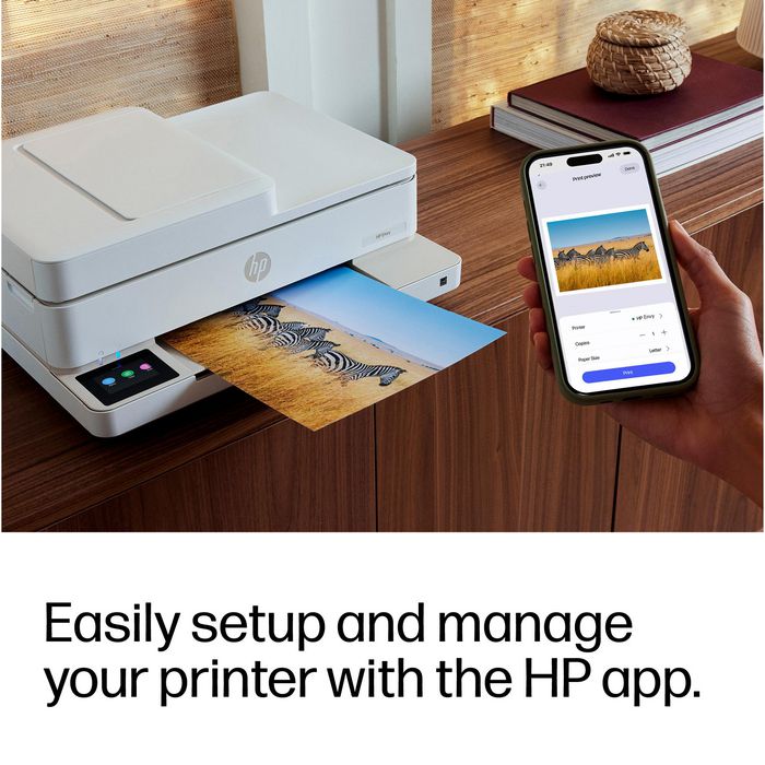 HP ENVY 6520e Multifunción Inyección de Tinta Color Beige Portobello