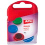 Apli 8 Imanes Redondos de 20 mm Colores Surtidos