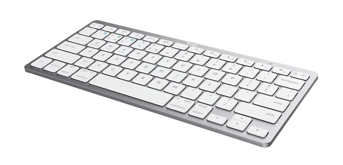 Trust Teclado Basics Bluetooth 24654 Plata/Blanco QWERTY Español