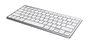 Trust Teclado Basics Bluetooth 24654 Plata/Blanco QWERTY Español