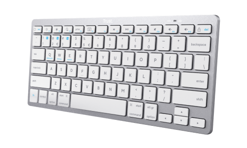 Trust Teclado Basics Bluetooth Blanco/Plata (85 teclas) Trust Teclado Basics Bluetooth Blanco/Plata (85 teclas)