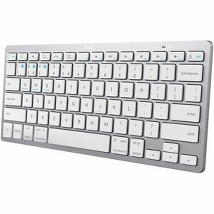 Trust Teclado Basics Bluetooth Blanco/Plata (85 teclas) Trust Teclado Basics Bluetooth Blanco/Plata (85 teclas)